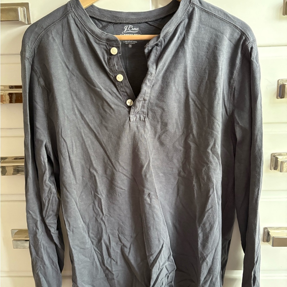 J. Crew Gray Long Sleeve Tee